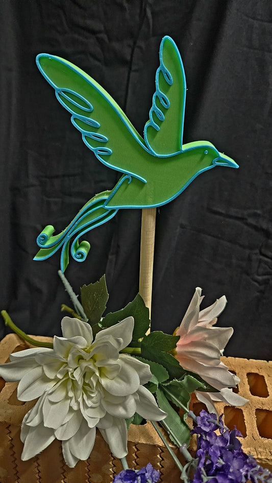 Gartenstecker „Vogel“ – Farbenfroher Blickfang für Ihren Garten 🕊️🌸