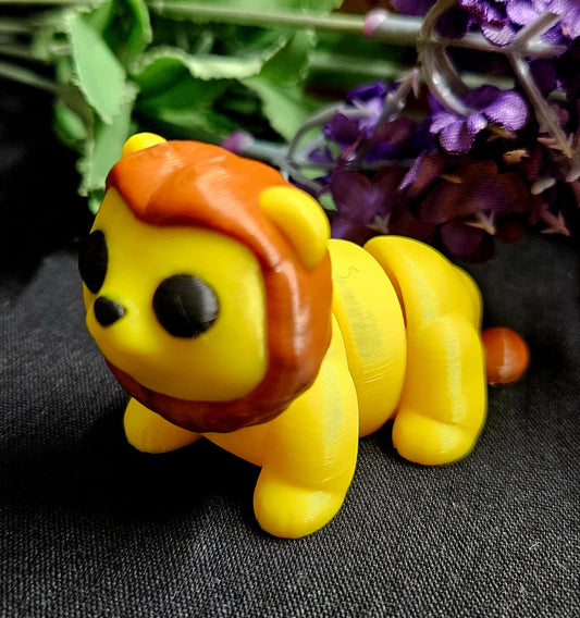 🦁 Flexi-Löwe – bewegliches 3D-Druck Tier🦁